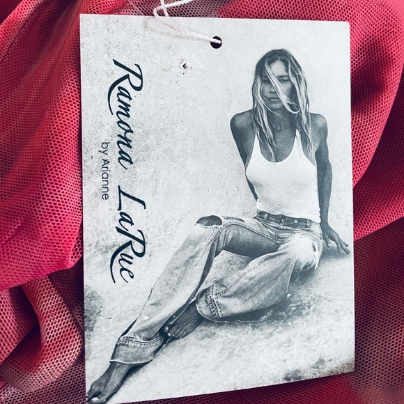 RAMONA LaRUE by Arianne NWT Adele FIGHTER FISH Print Tattoo Mesh DRESS XS / S - Picture 4 of 16